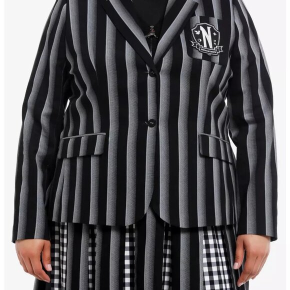 Wednesday Nevermore Academy Uniform Girls Blazer XL Plus Size - NEW - Picture 1 of 7